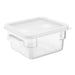 Hygiplas Square Food Storage Container Lid White Small Vogue