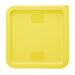 Hygiplas Square Food Storage Container Lid Yellow Large Vogue