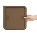Hygiplas Square Food Storage Container Lid Brown Large Vogue