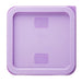 Hygiplas Square Food Storage Container Lid Purple Small Vogue