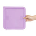 Hygiplas Square Food Storage Container Lid Purple Large Vogue