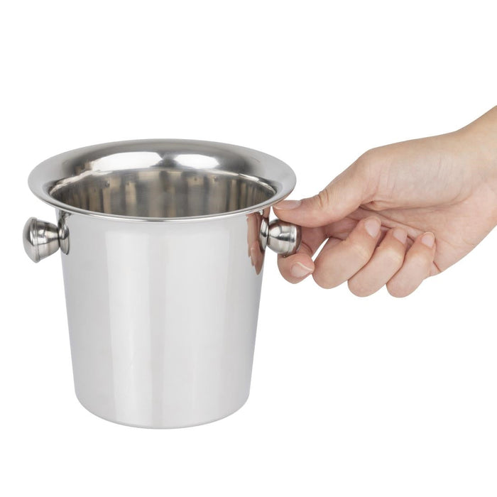 Olympia Mini Fluted Ice Bucket Stainless Steel Olympia