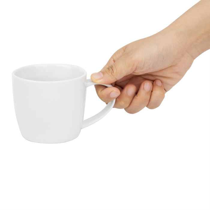 Olympia Whiteware Low Mugs 220ml (12 Pack) Olympia