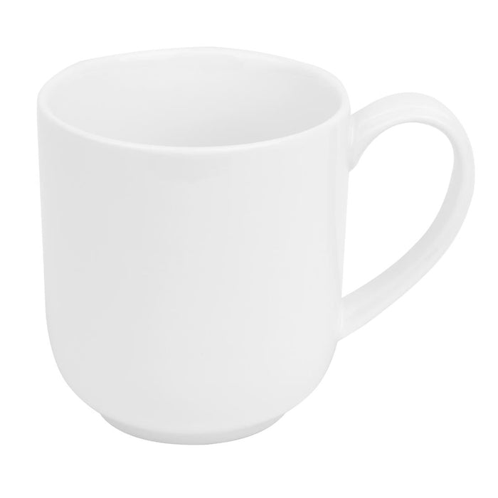 Olympia Whiteware Large Rounded Mugs 410ml (6 Pack) Olympia