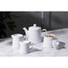 Olympia Whiteware Pier Sugar Bowls with Lids 250ml (6 Pack) Olympia