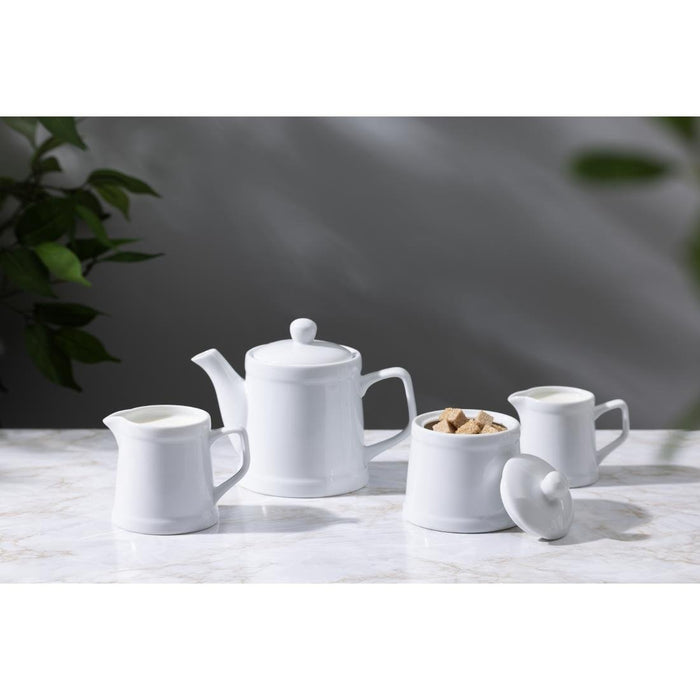 Olympia Whiteware Pier Teapot 500ml (2 Pack) Olympia