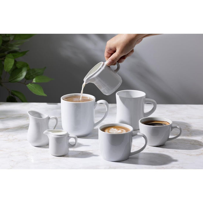 Olympia Whiteware Large Rounded Mugs 410ml (6 Pack) Olympia