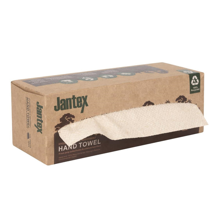 Jantex Green 100% Recycled Hand Towel 1ply 3600 sheets Jantex