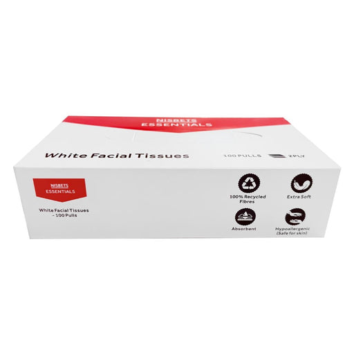 Nisbets Essentials White Facial Tissues - 100 Sheets (36 Pack) Nisbets Essentials
