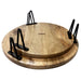 Olympia Round Display Stand Mango Wood with Metal Legs 300x80mm Olympia