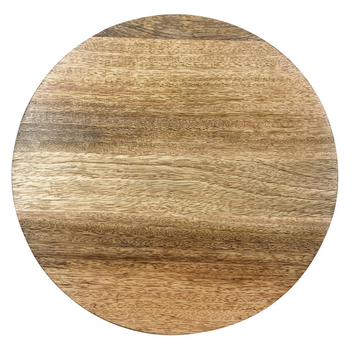 Olympia Round Display Stand Mango Wood with Metal Legs 300x80mm Olympia