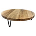 Olympia Round Display Stand Mango Wood with Metal Legs 300x80mm Olympia