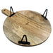 Olympia Round Handled Display Stand Mango Wood with Metal Legs 400x300x80mm Olympia
