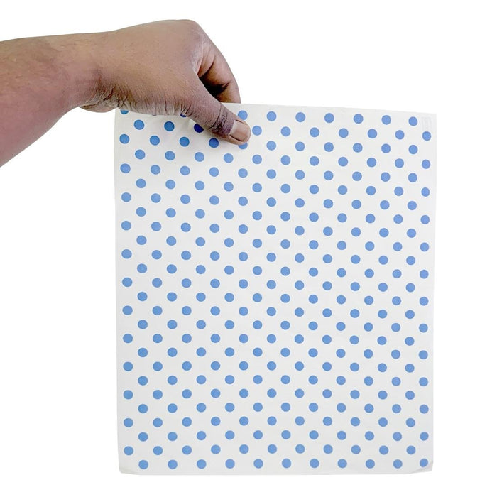 Fiesta Compostable Burger Wraps Blue Dot 250x350mm (200 Pack) Fiesta Compostable