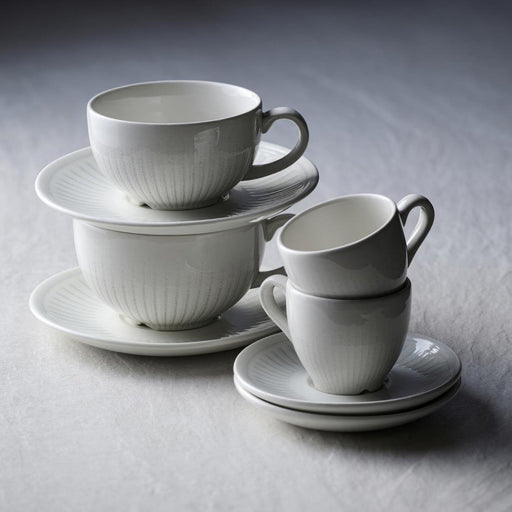 Churchill Era Grey Cappuccino Saucers 160mm (12 Pack) Churchill Super Vitrified