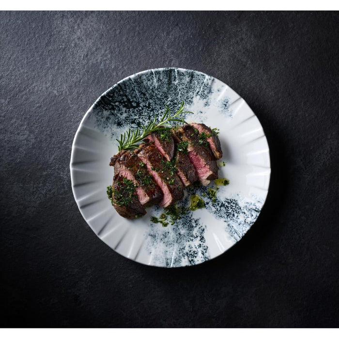 Churchill Smoke Black Coupe Plates 237mm (6 Pack) Churchill