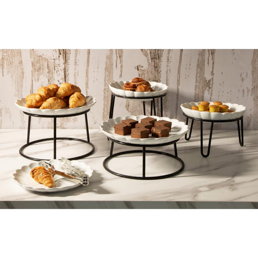 Olympia Non-Slip Riser Round Black Wire 210x120mm Olympia