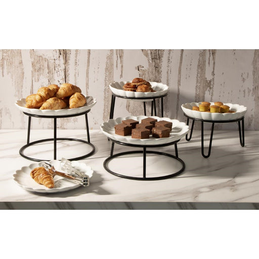 Olympia Non-Slip Riser Round Black Wire 210x180mm Olympia