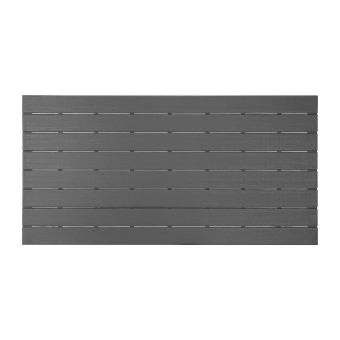 Bolero Valletta Grey Slatted Outdoor Table 1560mm Bolero