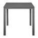 Bolero Valletta Grey Slatted Outdoor Table 780mm Bolero