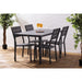 Bolero Valletta Grey Slatted Outdoor Table 1560mm Bolero