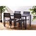 Bolero Valletta Grey Slatted Outdoor Table 1560mm Bolero