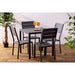 Bolero Valletta Grey Slatted Outdoor Table 780mm Bolero