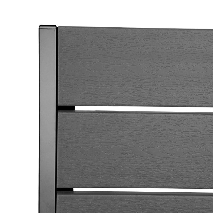 Bolero Valletta Grey Slatted Side Chair (4 Pack) Bolero