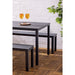 Bolero Valletta Grey Slatted Benches (2 Pack) Bolero