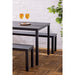 Bolero Valletta Grey Slatted Outdoor Table 1560mm Bolero