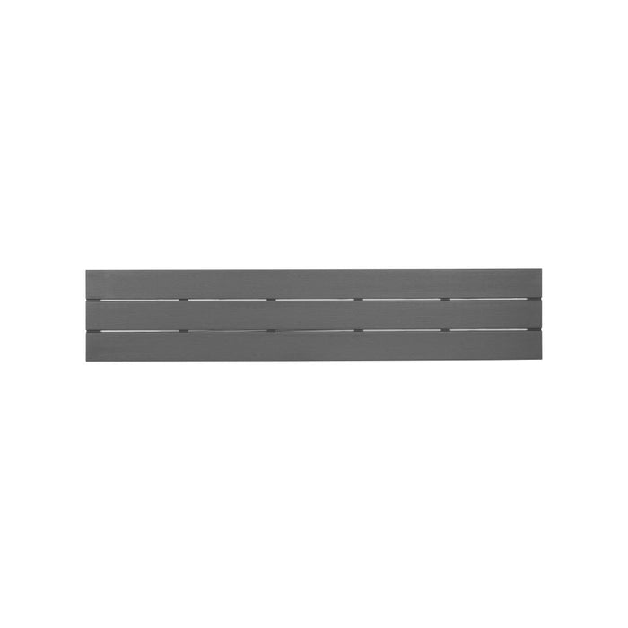 Bolero Valletta Grey Slatted Benches (2 Pack) Bolero