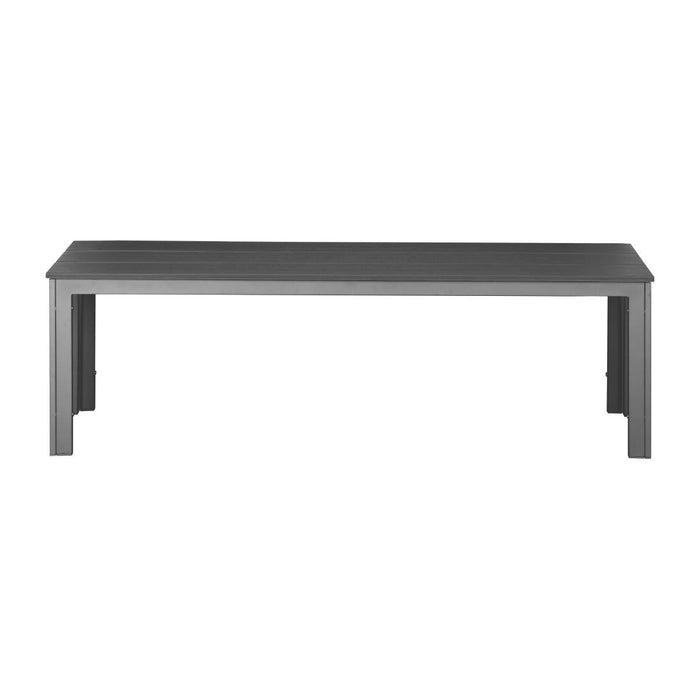 Bolero Valletta Grey Slatted Benches (2 Pack) Bolero