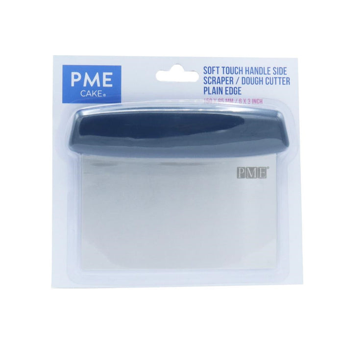 PME Soft Touch Handle Side Scrapers Plain Edge and Dough Scraper 150mm PME