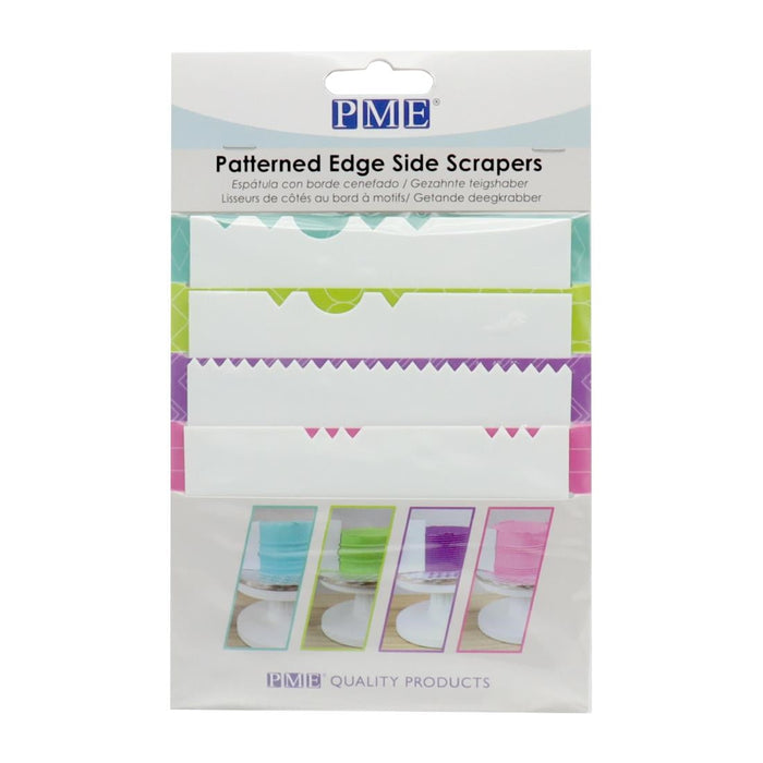 PME Side Scrapers Patterned Edge Plastic (4 Pack) PME