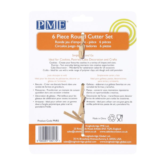 PME Classic Round Cutter (6 Pack) PME