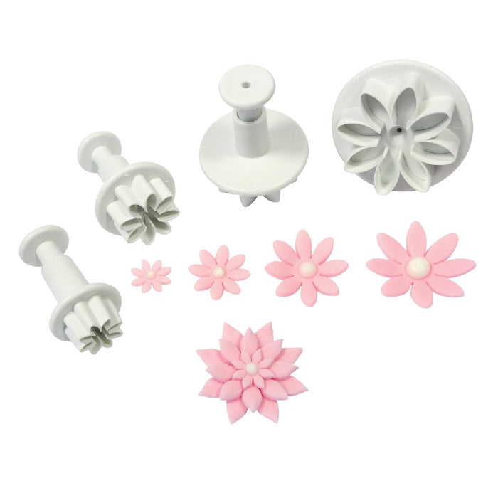 PME Floral Daisy Plunger Cutter Marguerite (4 Pack) PME