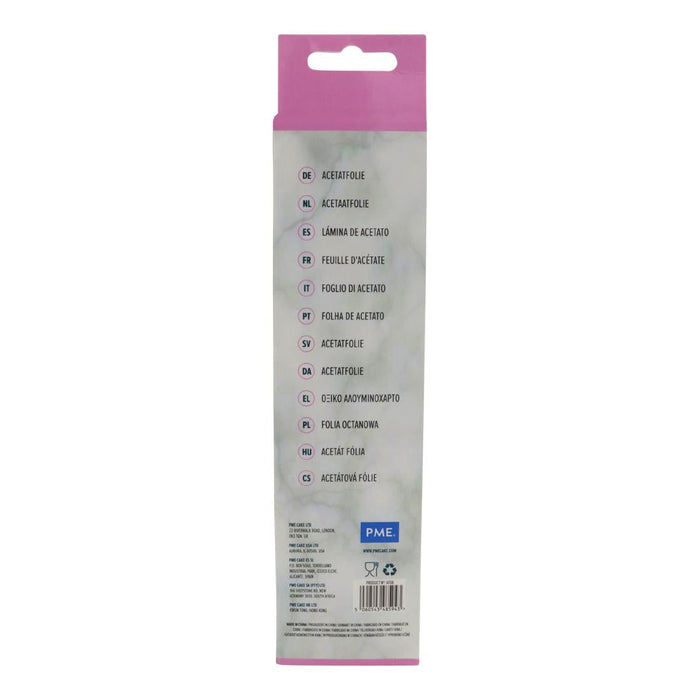 PME Food Safe Acetate 5 Meter Roll 200mm PME