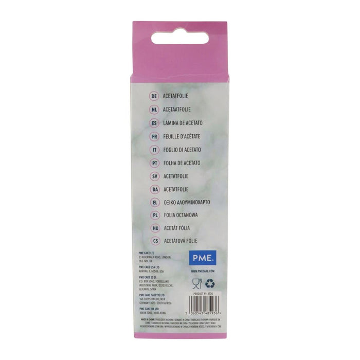 PME Food Safe Acetate 5 Meter Roll 150mm PME