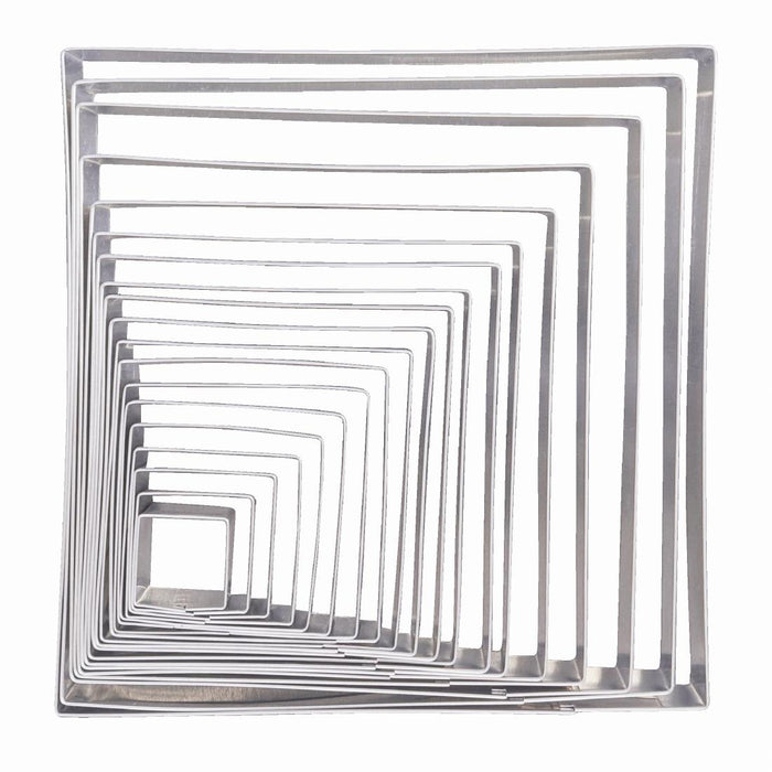 Square cutters. Set of 19