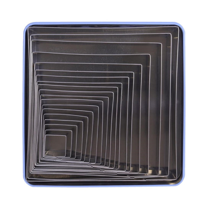 PME Square Stainless Steel Cutters (19 Pack) PME