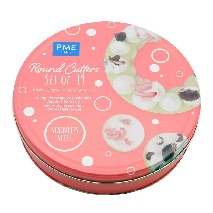 PME Round Stainless Steel Cutters (19 Pack) PME