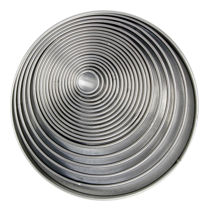 PME Round Stainless Steel Cutters (19 Pack) PME