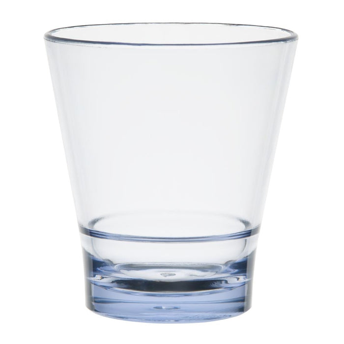 Olympia Kristallon Polycarbonate Stacking Tumblers - Blue 250ml (6 Pack) Olympia