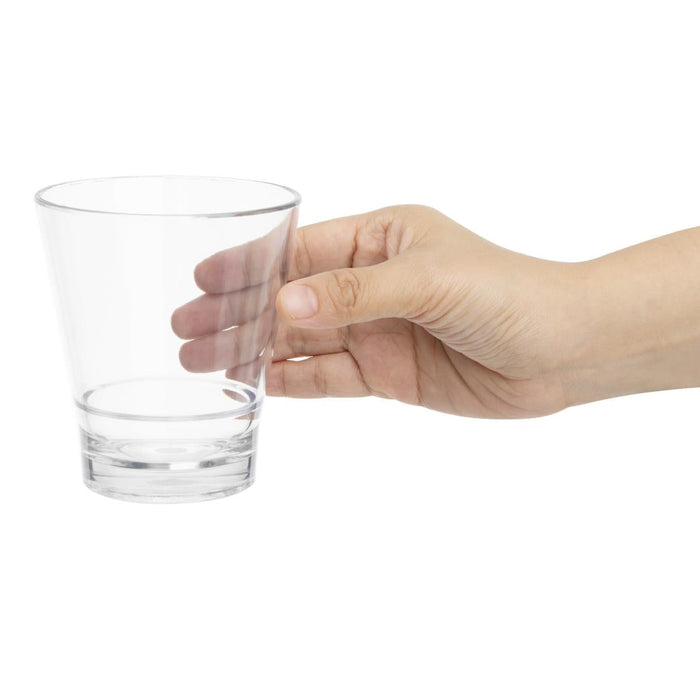 Olympia Kristallon Polycarbonate Stacking Tumblers - Clear 350ml (6 Pack) Olympia