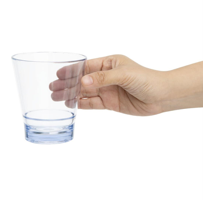 Olympia Kristallon Polycarbonate Stacking Tumblers - Blue 350ml (6 Pack) Olympia