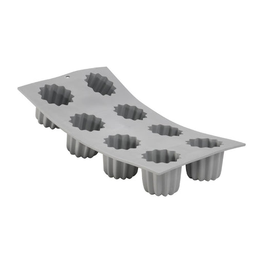 Fluted cake mould 21x17.6x5cm. 6 cakes Ø5.5cm x 5cm