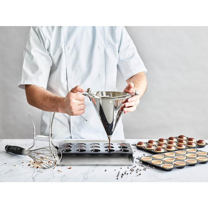 De Buyer Automatic Piston Funnel Stainless Steel De Buyer