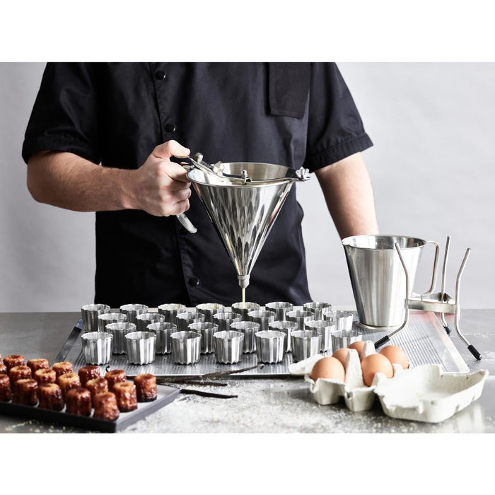 De Buyer Automatic Piston Funnel Stainless Steel De Buyer