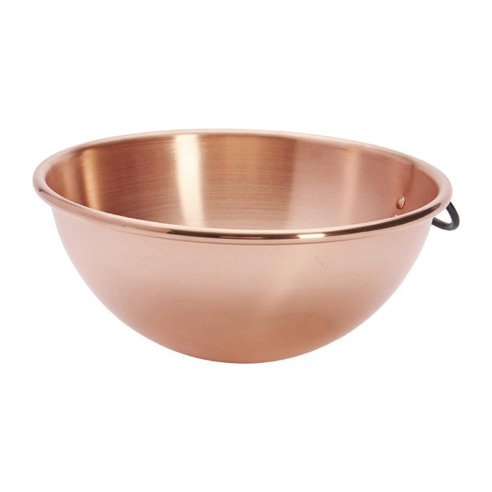 De Buyer Copper Egg Whites Bowl with Cast Iron Ring Handle 200mm De Buyer