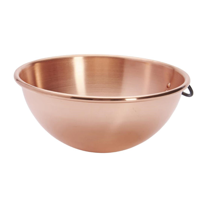 De Buyer Copper Egg Whites Bowl with Cast Iron Ring Handle 200mm De Buyer